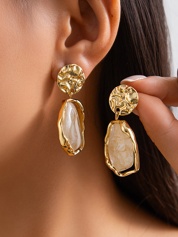 Geometric Shiny Irregularity Earrings Accessories