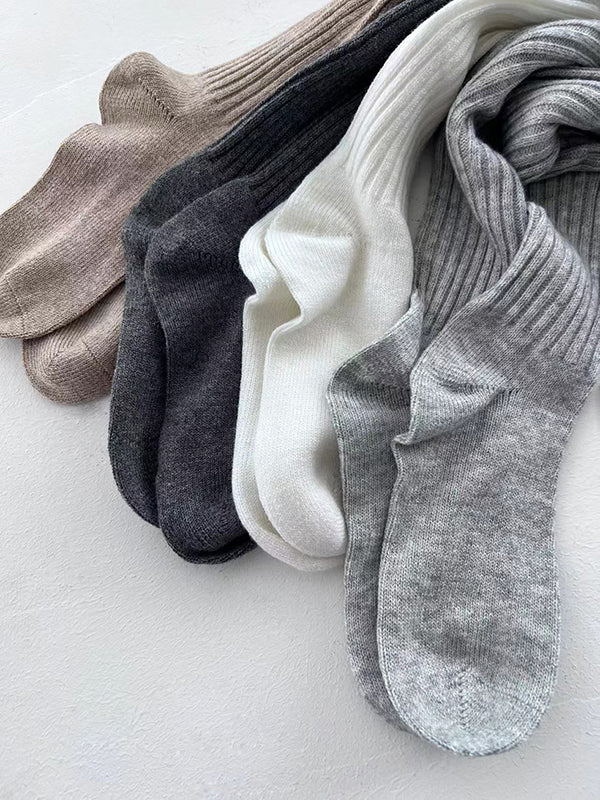 Casual Solid Color Stockings Accessories