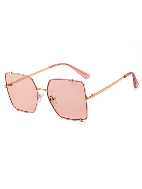 Geometric Sun-Protection Sunglasses Accessories