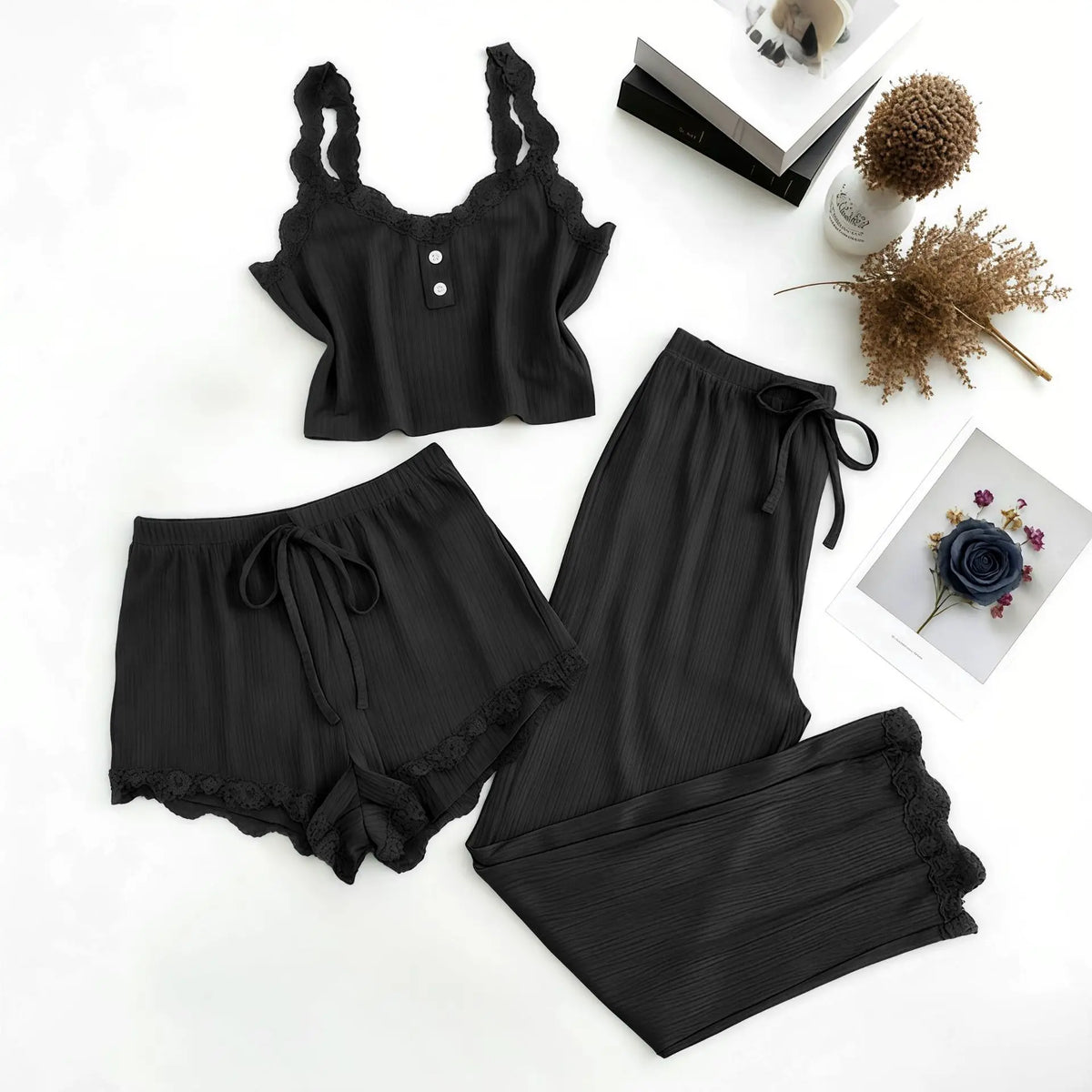 3 Pieces 2026 Nightwear High Sense Comfortable Homewear