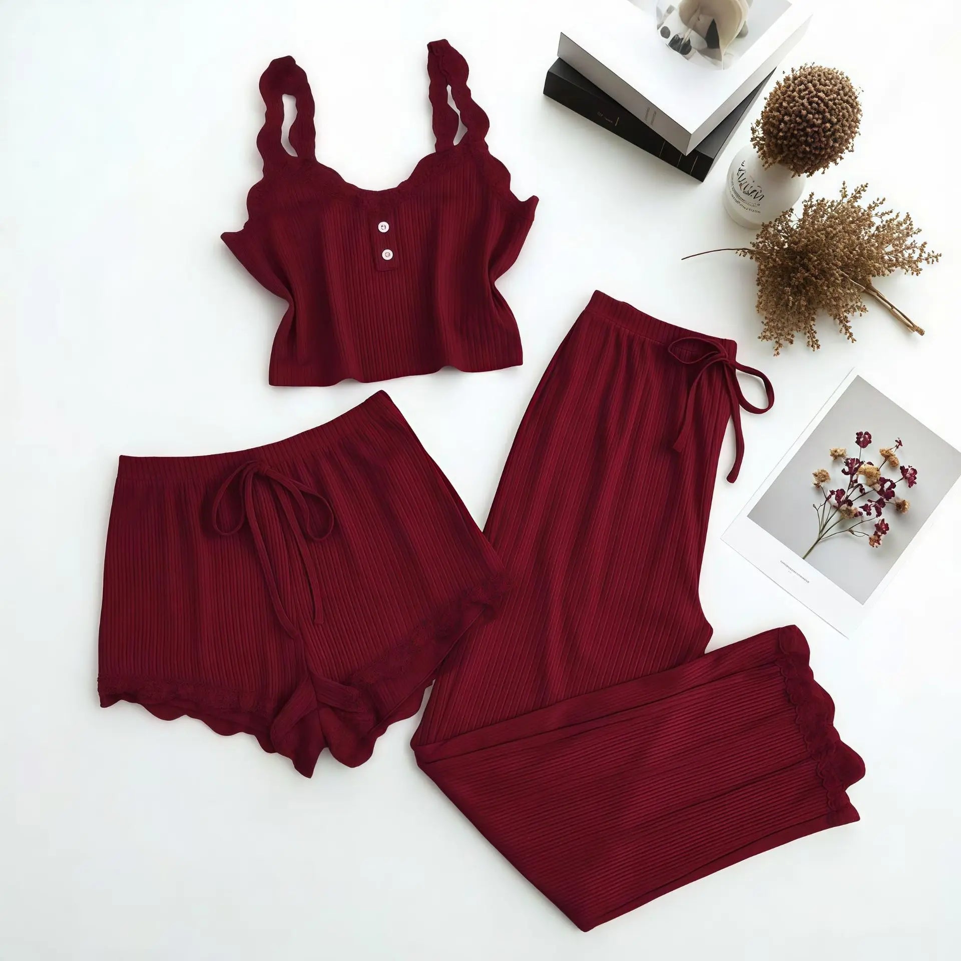 3 Pieces 2026 Nightwear High Sense Comfortable Homewear