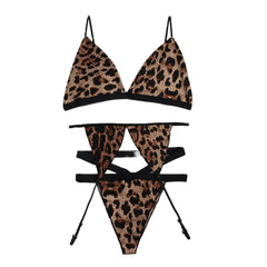 3 Pieces Set Leopard Three Point Summer