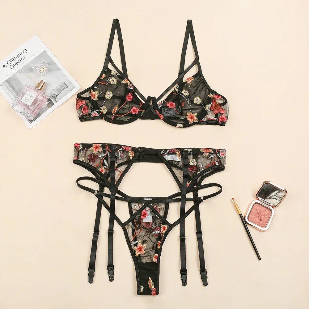 3 Pieces Set Embroidery