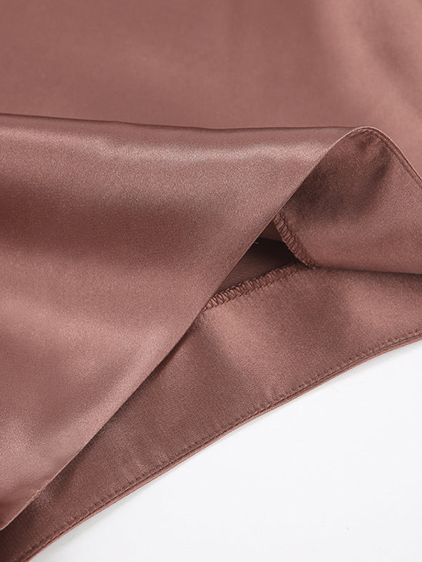 Solid Color A-Line Loose Skirts Bottoms