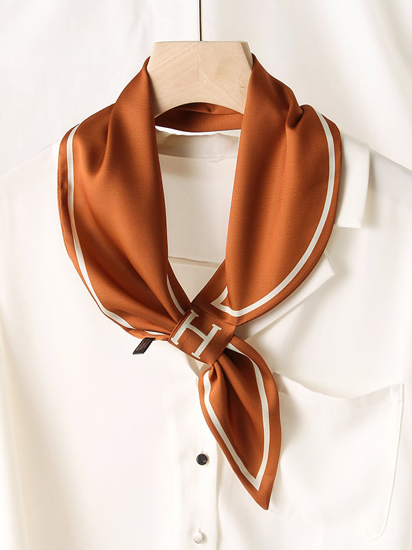 Urban Simple Sun-protection Letter Print Scarf
