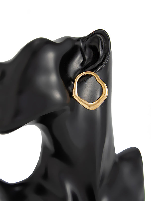Shiny Irregularity Earrings Accessories