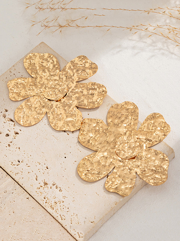 Flower Shape Irregularity Earrings Accessories