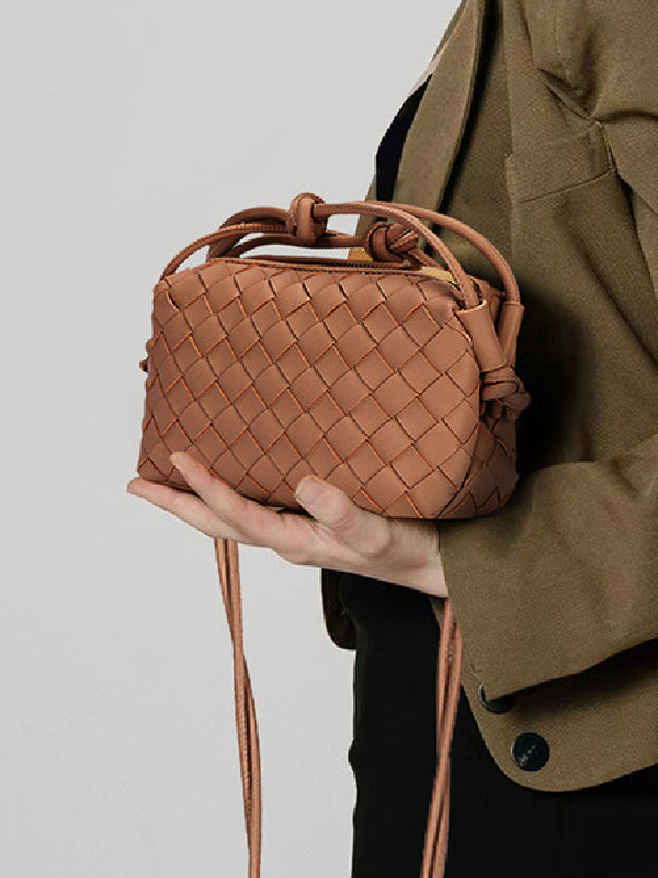 Woven Zipper Crossbody Bags Bags