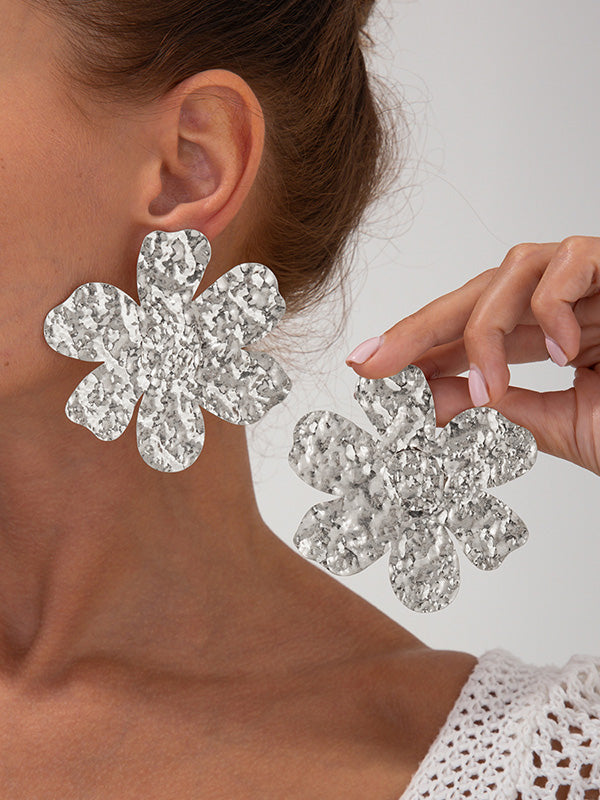 Flower Shape Irregularity Earrings Accessories