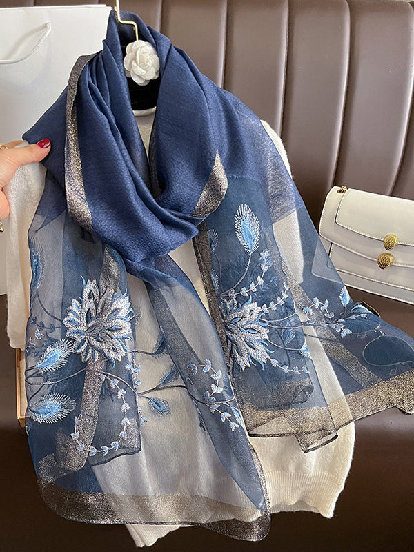 Embroidered Leisure Shawl&Scarf