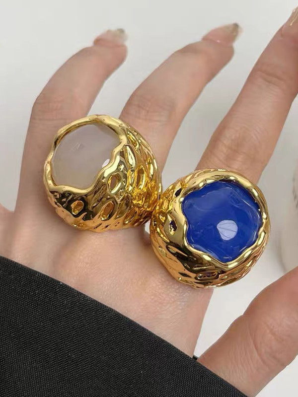 Geometric Shiny Rings Accessories