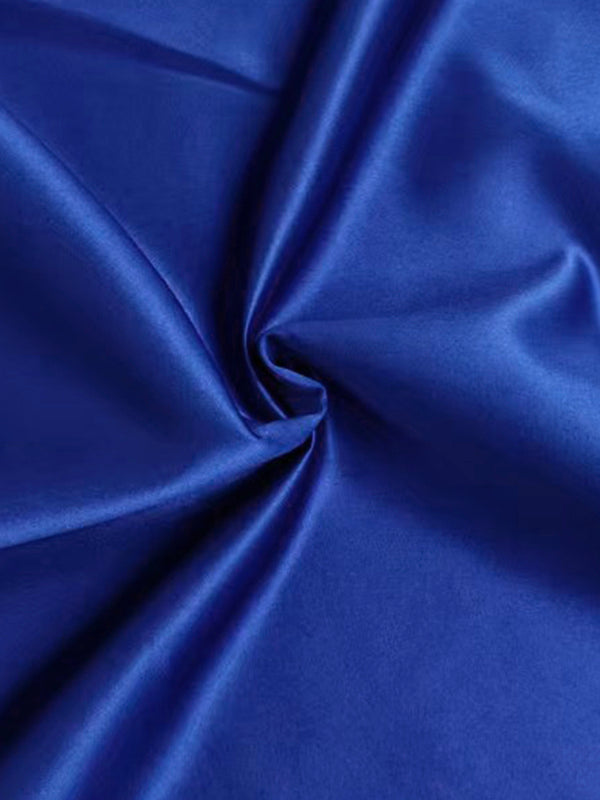 Loose Three-Quarter Sleeves Asymmetric Pleated Split-Joint Round-Neck Maxi Dresses