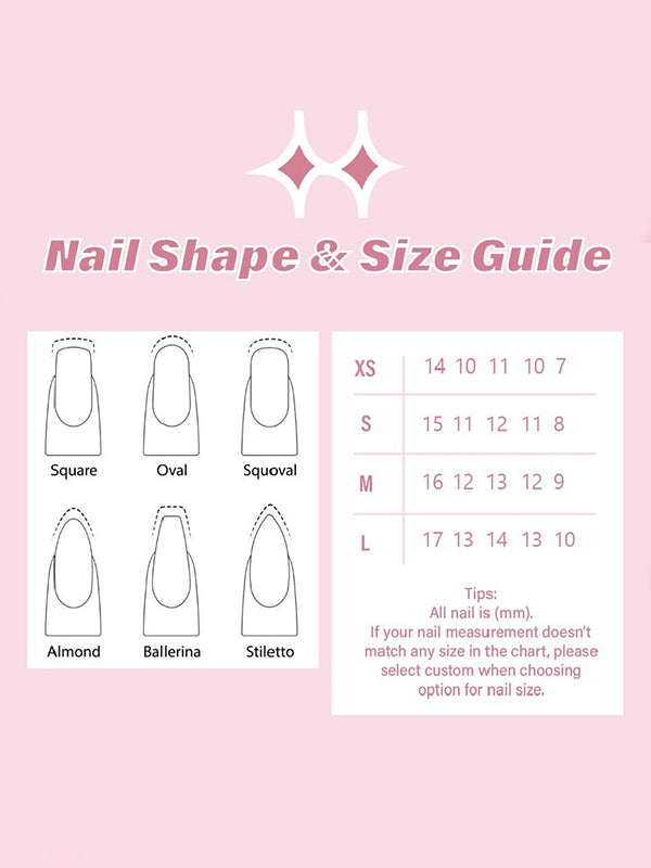Detachable Printed Press-On Nails