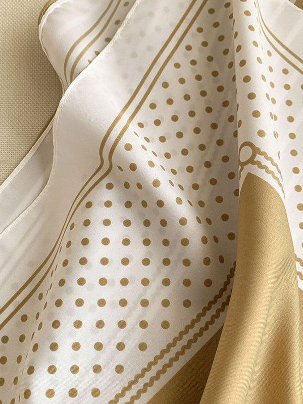 Polka-Dot Striped Vintage Shawl&Scarf