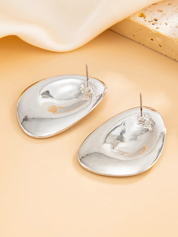 Geometric Shiny Water Drop Earrings Accessories