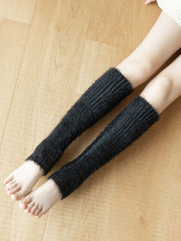 Casual Skinny Keep Warm Solid Color Leg Warmers Accessories