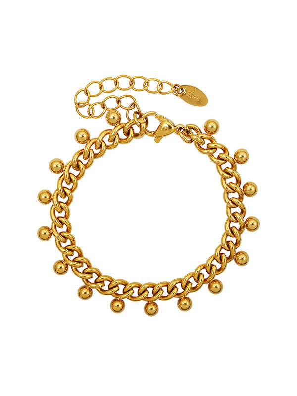 Chains Solid Color Tasseled Bracelet Accessories