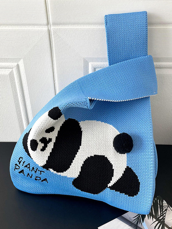 Animal Printed Woven Handbag Bags Accessories