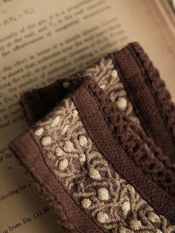 Vintage Jacquard Cotton Socks Accessories