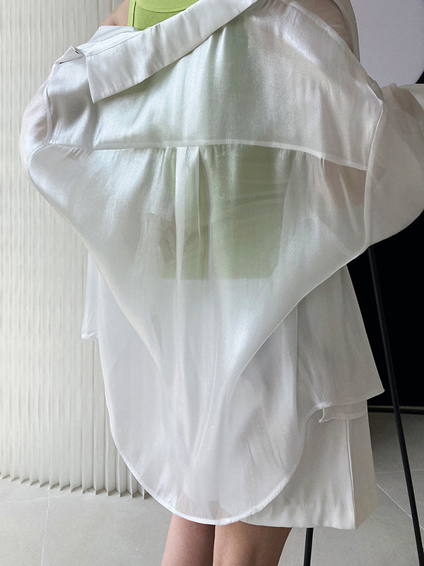 Original Simple Casual Solid Color Sun-Protection Blouse