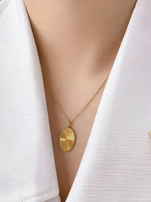 Chains Geometric Solid Color Necklaces Accessories