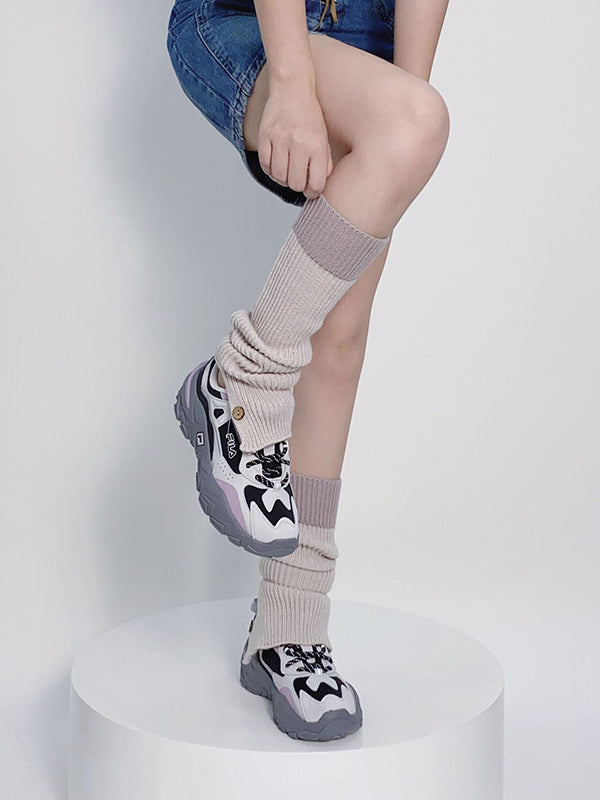 Leisure Flared Contrast Color Leg Warmers Accessories