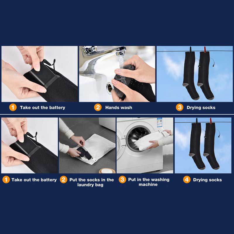 Going Out Keep Warm Electric Heating Socks