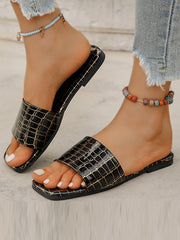 Open Toe Split-Joint Slippers Flats