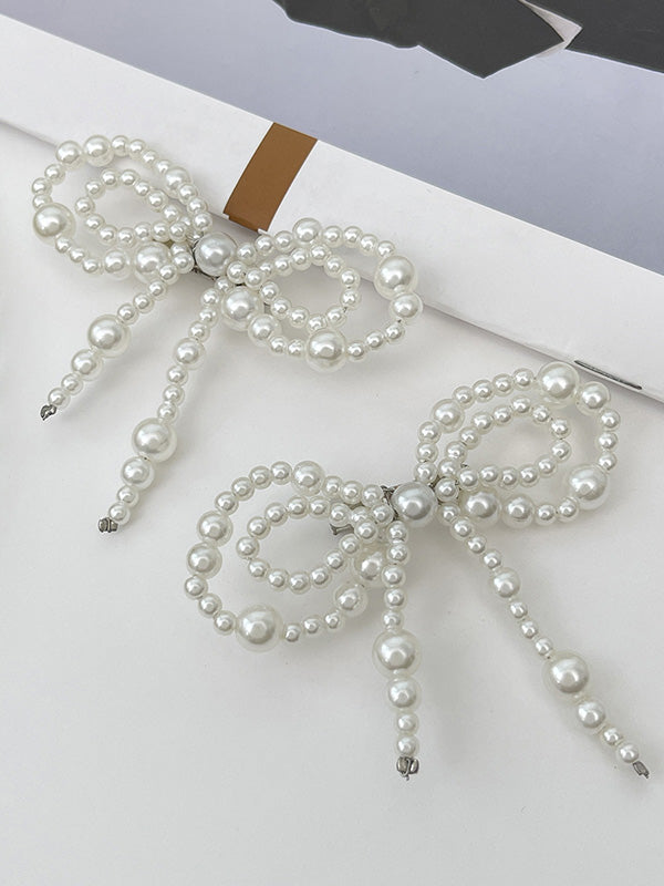 Bow-Embellished Shiny Irregularity Anklets