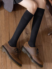 Casual Breathable Solid Color Socks Accessories