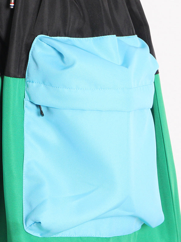 Stylish Selection Short Sleeves Loose Drawstring Split-Joint Round-Neck Mini Dresses