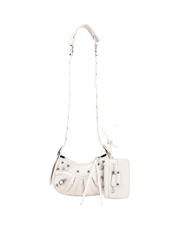 Rivet Zipper Crossbody Bags