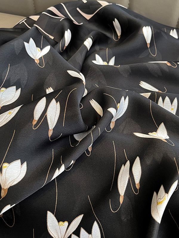 Floral Printed Letter Print Sun Protection Wrap Scarf