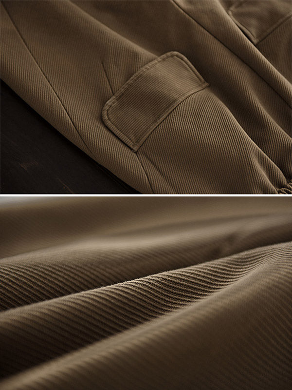 Thicken Velvet Elasticity Solid Color  Casual Pants