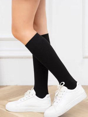 Casual Wool Keep Warm Solid Color Socks Accessories
