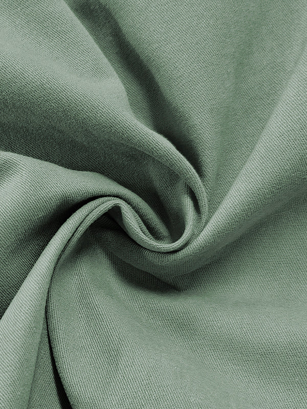 Asymmetric Pockets Split-Joint A-Line Loose Skirts Bottoms