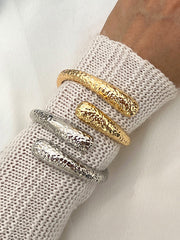 Geometric Pleated Shiny Irregularity Bracelet Accessories