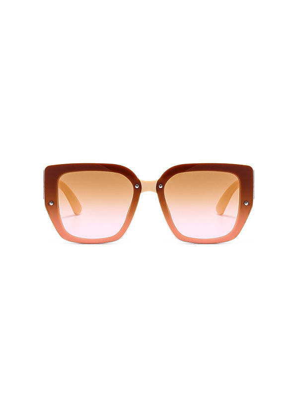 Geometric Sun-Protection Sunglasses Accessories