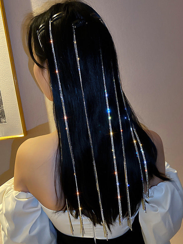 Original Stylish Rhinestone Tassels Hair Clip