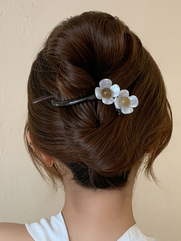 Flower Shape Geometric Hair Clips