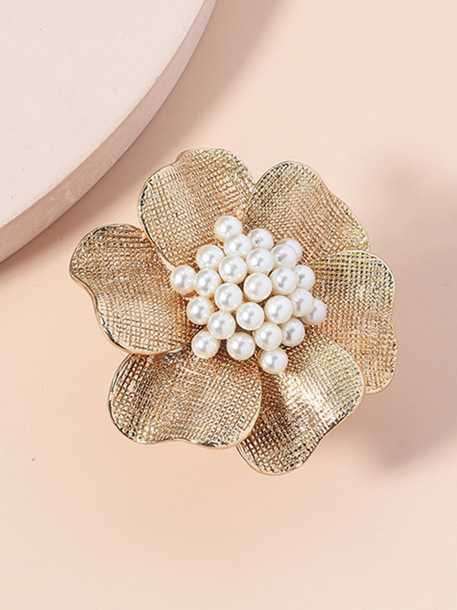 Adjustable Flower Shape Shiny Rings Accessories