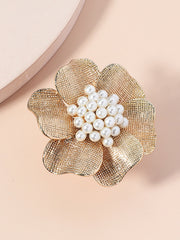 Adjustable Flower Shape Shiny Rings Accessories