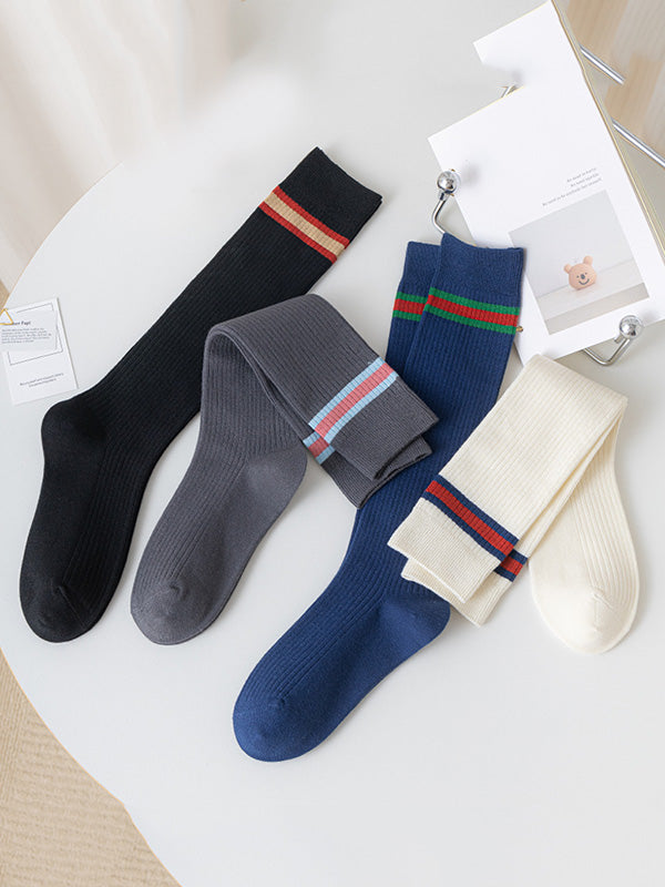 College Style Striped Stockings Accessories