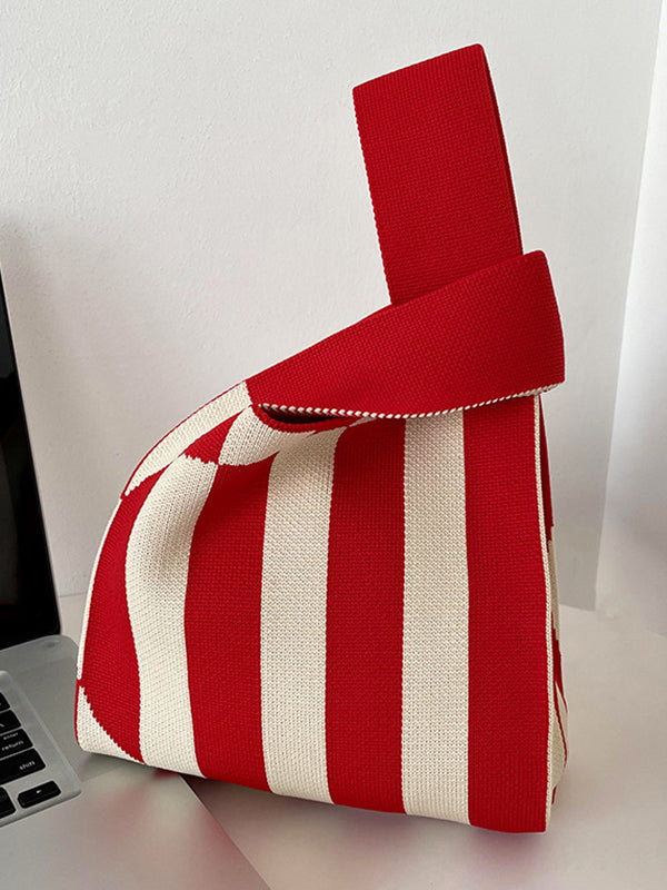 Striped Woven Handbag Bags Accessories