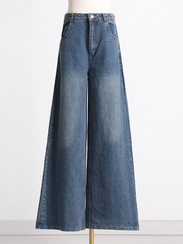 Buttoned Fringed Loose Sleeveless Belted Pockets Boat Neck Vest Top + Pants Bottom Two Pieces Set