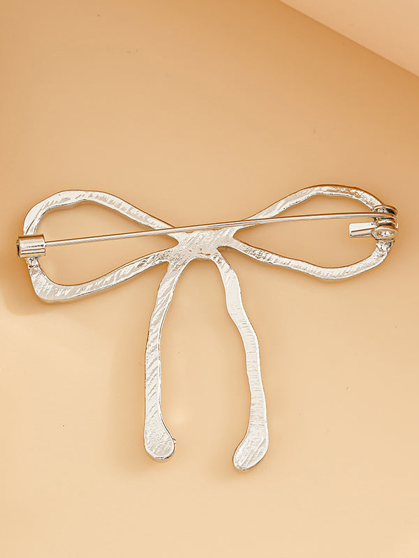 Bowknot Solid Color Brooch Accessories