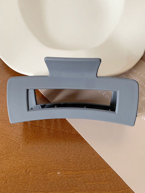 Geometric Hollow Solid Color Hairclaw Clawclip