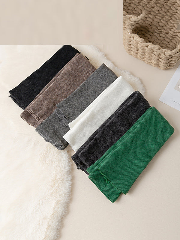 Casual Keep Warm Solid Color Leg Warmers Accessories