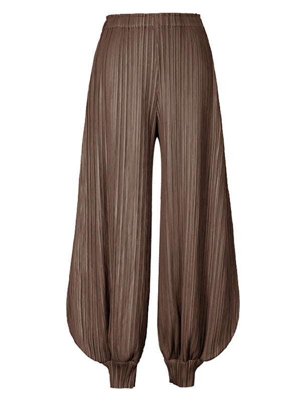 Simple Loose Solid Color Casual Harem Pants Bottoms