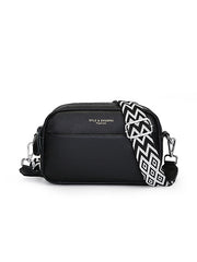 Letter Print Printed Solid Color Zipper Crossbody Bags